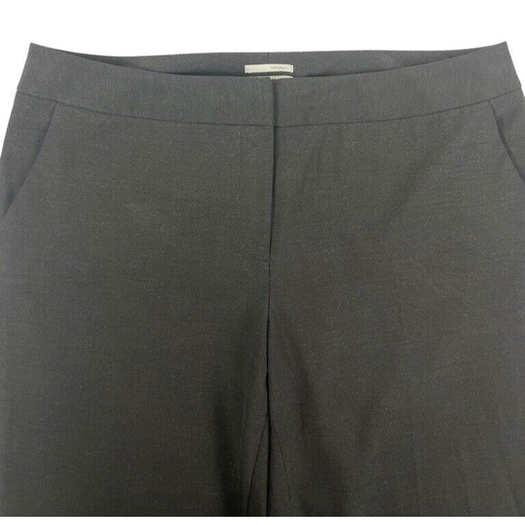 Halogen Taylor Fit Charcoal Gray Flat Front Straight Pants Neutral Capsule 10 - Picture 2 of 14